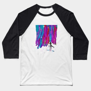 Woman painting the sky Baseball T-Shirt